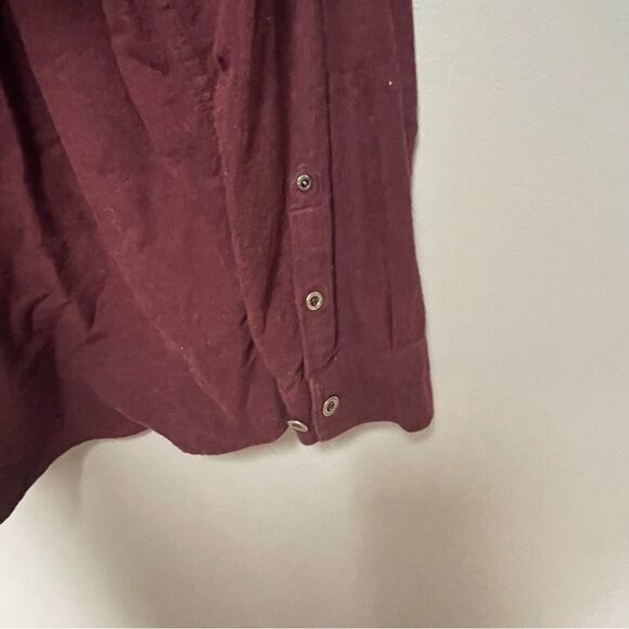 Harley Davidson Long sleeve men’s shirt size Large L Burgundy button down top - Picture 6 of 6